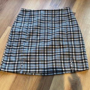 Blue plaid skirt size smallDONATED